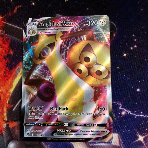 Pokemon | Other | Pokmon Aegislash Vmax Card Vivid Voltage | Poshmark